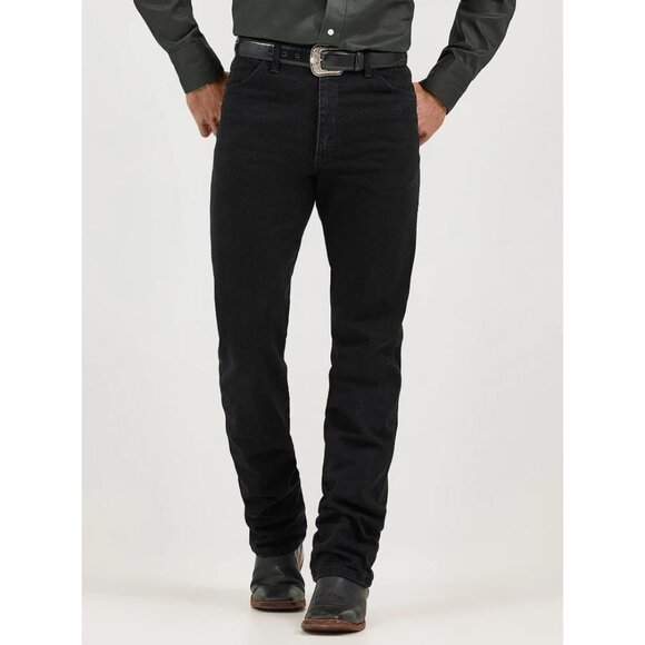 WRANGLER Men's Cowboy Cut Original Fit Jean Size 34X32 In Shadow Black - Picture 1 of 11